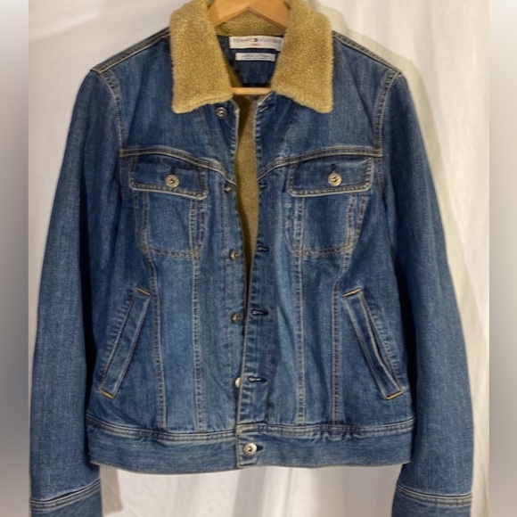 Tommy Hilfiger woman’s jean jacket size L - Picture 1 of 5